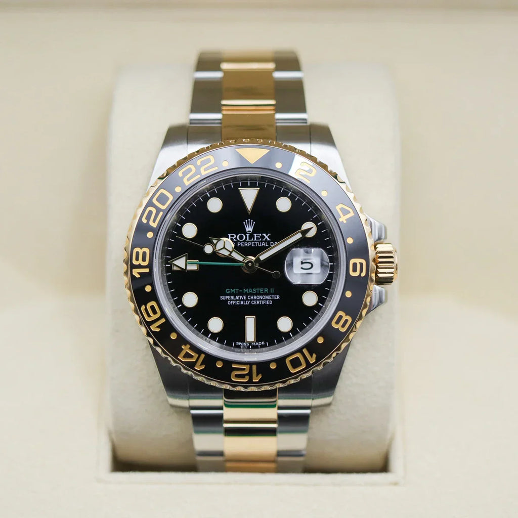 GMT-MASTER II ACIER  OR AUTOMATIQUE MONTRE POUR HOMMES